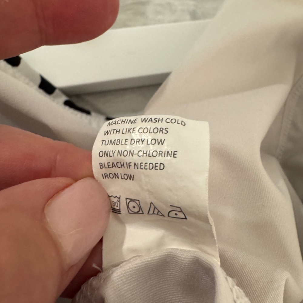 Tail Black and White Mini Tennis Skirt with Ruffled Hem - Picture 6 of 6